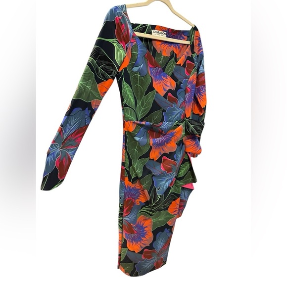 Chiara Boni LA PETITE ROBE
Silveria Floral-Print Side-Ruffle Dress size 8 - Picture 6 of 13